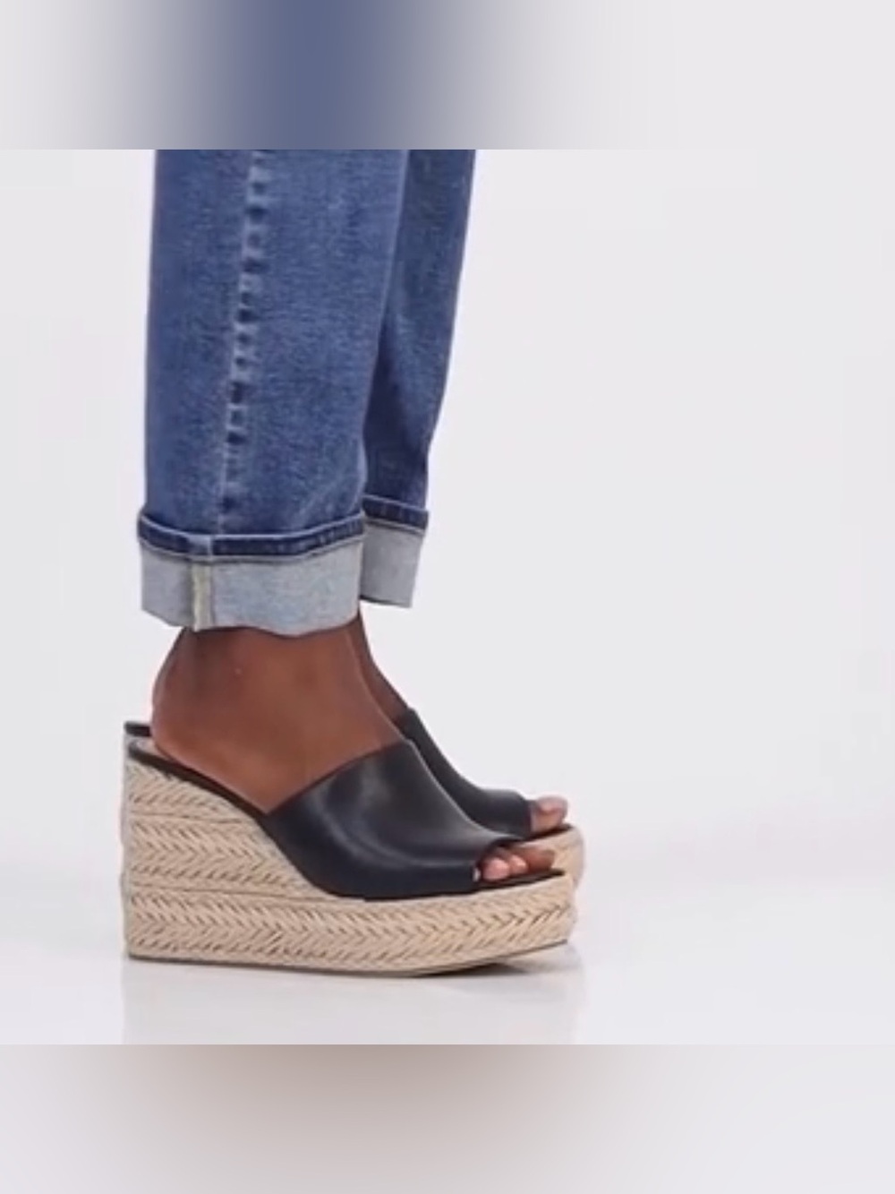 I.N.C. International Concepts Cicily Espadrille Wedge Sandals Black Beauty 10M